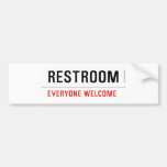 Restroom  Bumper Stickers