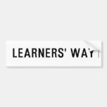 Learners' Way  Bumper Stickers