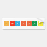 Chemifuge  Bumper Stickers