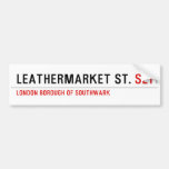leathermarket St.  Bumper Stickers