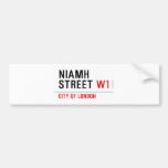 Niamh Street  Bumper Stickers