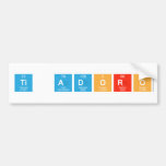 Ti adoro  Bumper Stickers