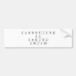 Characteristics 
 of 
 chemical
 Families  Bumper Stickers