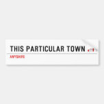 This Particular Town  Bumper Stickers