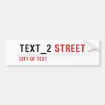 TEXT_2  Bumper Stickers