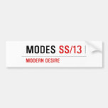 MODES  Bumper Stickers