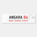 ANGARA  Bumper Stickers