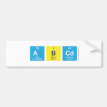 ABCD  Bumper Stickers