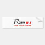 hive stadium  Bumper Stickers