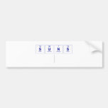 SUNS
   Bumper Stickers