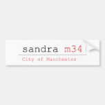 sandra  Bumper Stickers