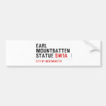 earl mountbatten statue  Bumper Stickers