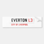 EVERTON  Bumper Stickers