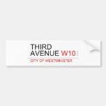 third avenue  Bumper Stickers