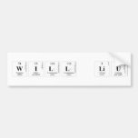 Will Liu  Bumper Stickers