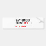 GAY GINGER CLOSE  Bumper Stickers