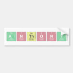 Anthony  Bumper Stickers