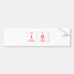 io  Bumper Stickers