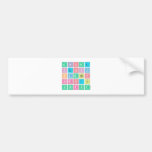 abc|de
 fghij
 klm|nop
 qrstu
 vwxyz  Bumper Stickers