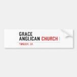 Grace ANglican  Bumper Stickers