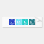 leslie  Bumper Stickers