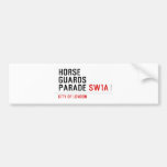 horse guards parade  Bumper Stickers