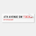 4th Avenue SW  Bumper Stickers