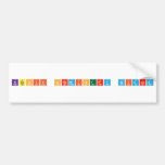 Kashif Chemistry Wizard  Bumper Stickers