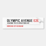 Olympic Avenue  Bumper Stickers