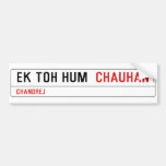 ek toh hum   Bumper Stickers