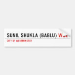 Sunil shukla (bablu)  Bumper Stickers