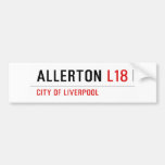 ALLERTON  Bumper Stickers
