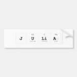 JULIA  Bumper Stickers