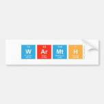 Warmth  Bumper Stickers