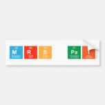 mrs pai  Bumper Stickers
