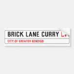 Brick Lane Curry  Bumper Stickers