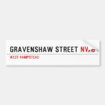 Gravenshaw Street  Bumper Stickers