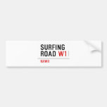 Surfing Road  Bumper Stickers