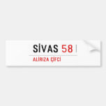 SİVAS  Bumper Stickers