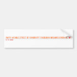 Raffy Afable street of kingRAffy tagoloan misamis oriental  Bumper Stickers