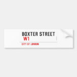 Boxter Street    Bumper Stickers