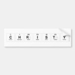 CHRISTY  Bumper Stickers
