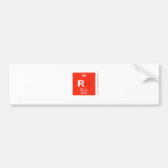 R  Bumper Stickers