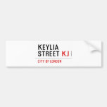 Keylia Street  Bumper Stickers