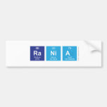 Rania  Bumper Stickers