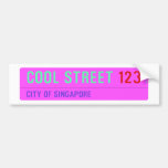 Cool street  Bumper Stickers