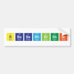 bbabebhbibkbr  Bumper Stickers