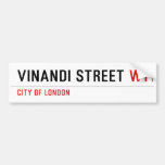 VINANDI STREET  Bumper Stickers