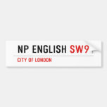 NP English  Bumper Stickers