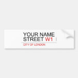 Your Name Street  Bumper Stickers